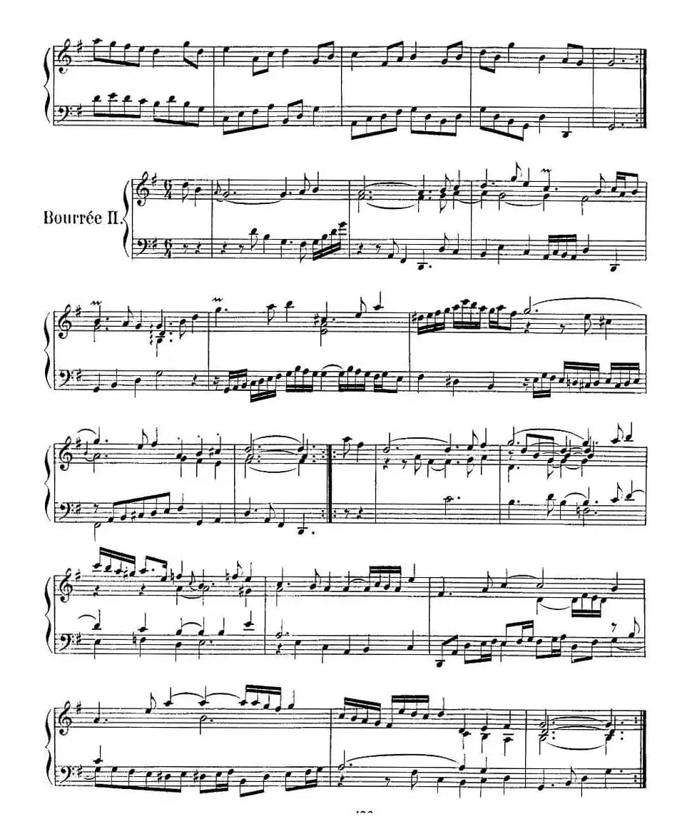 法国组曲之五:G大调