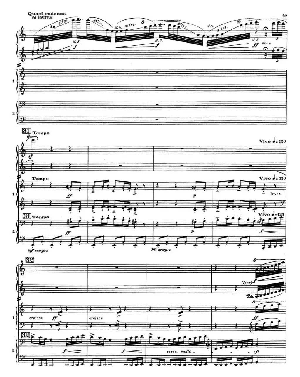 Nights in the Gardens of Spain 西班牙花园之夜 双钢琴版（Ⅲ-En los jardines de la Sierra de Cordoba）