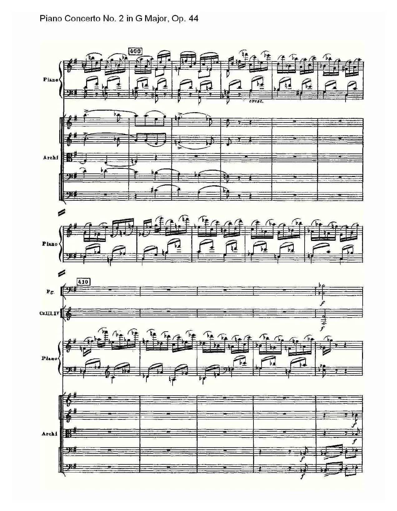 G大调第二钢琴协奏曲, Op.44第三乐章（二）