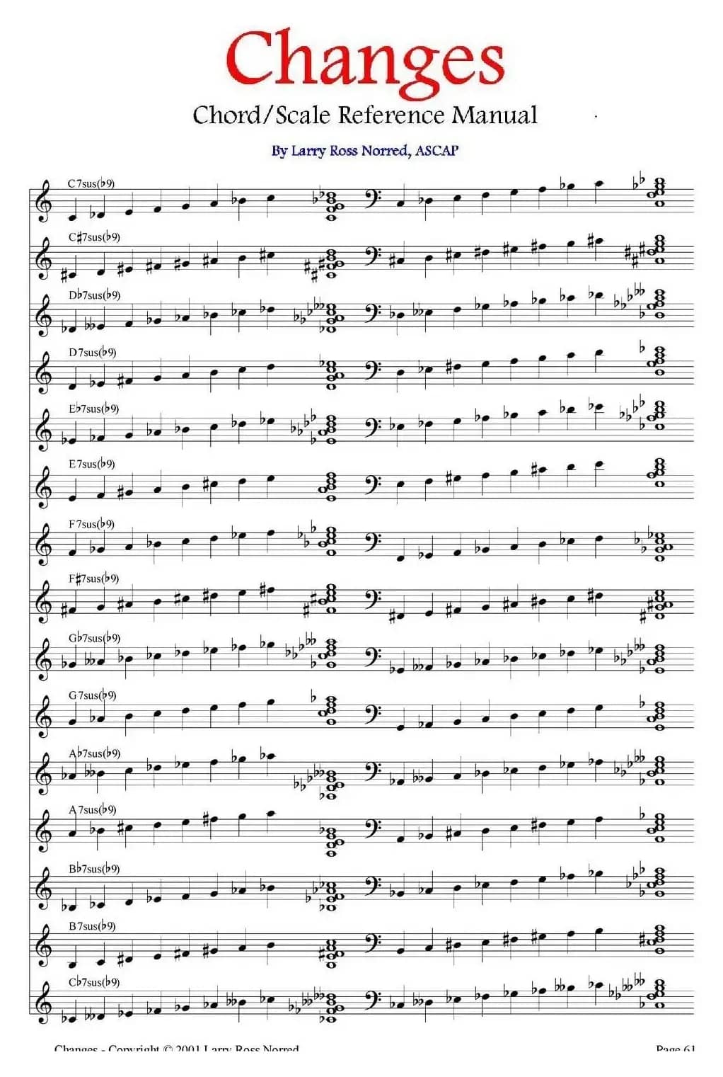 Changes（爵士乐和弦教材）（P61-80）