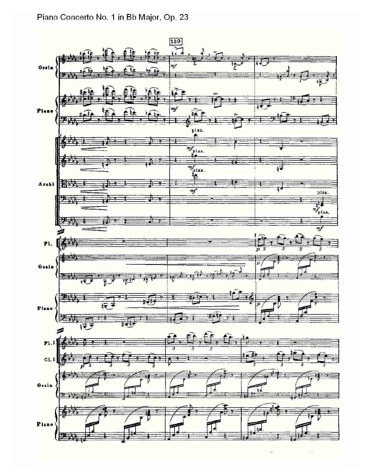 Bb大调第一钢琴协奏曲,Op.23第一乐章第一部（一）