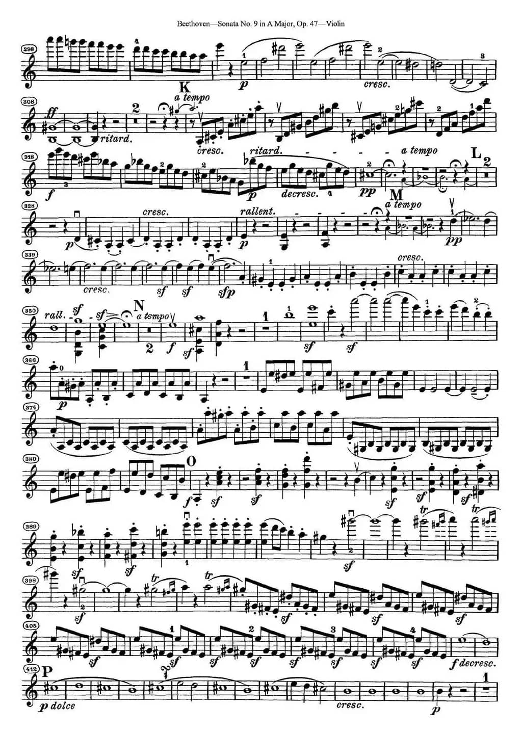 Violin Sonata No.9 in A Major Op.47