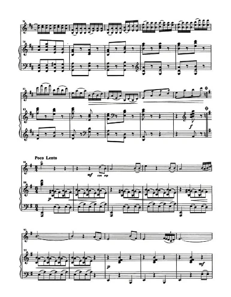 秋收舞曲（小提琴+钢琴伴奏）