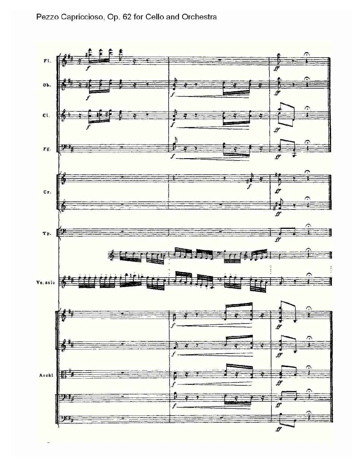 Pezzo Capriccioso, Op.62（大提琴与管弦乐）