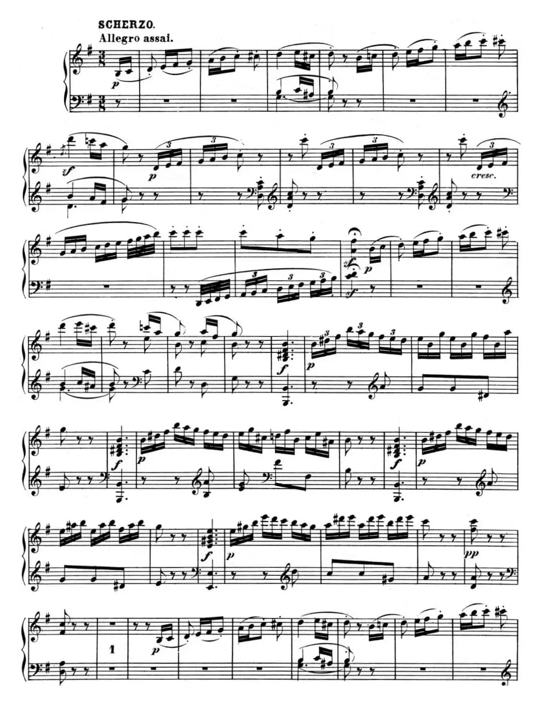 贝多芬钢琴奏鸣曲10 G大调 Op.14 No.2 G major