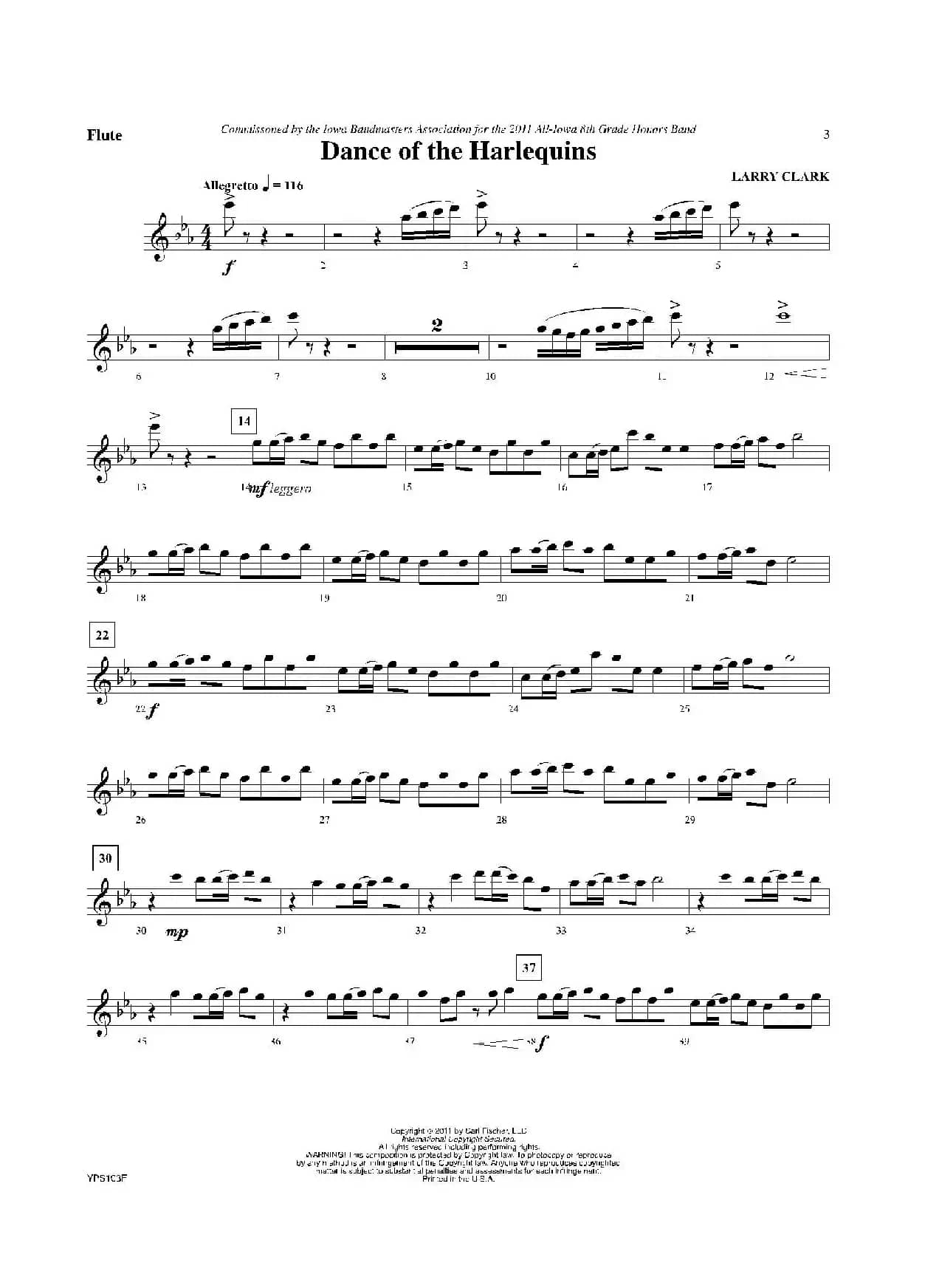 Dance of Harlequins（长笛分谱）