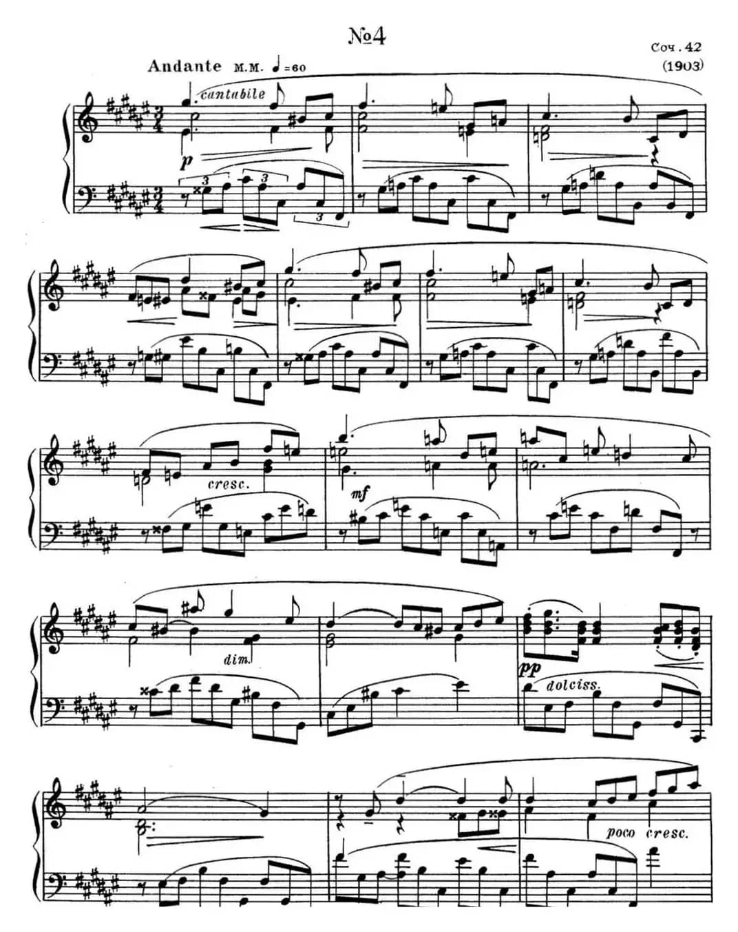 斯克里亚宾 钢琴练习曲 Op.42 No.4 Alexander Scriabin Etudes