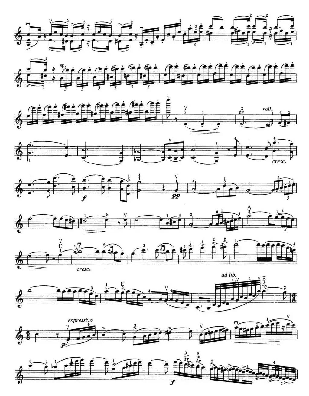 小提琴考级第七级：外国乐曲（8首）