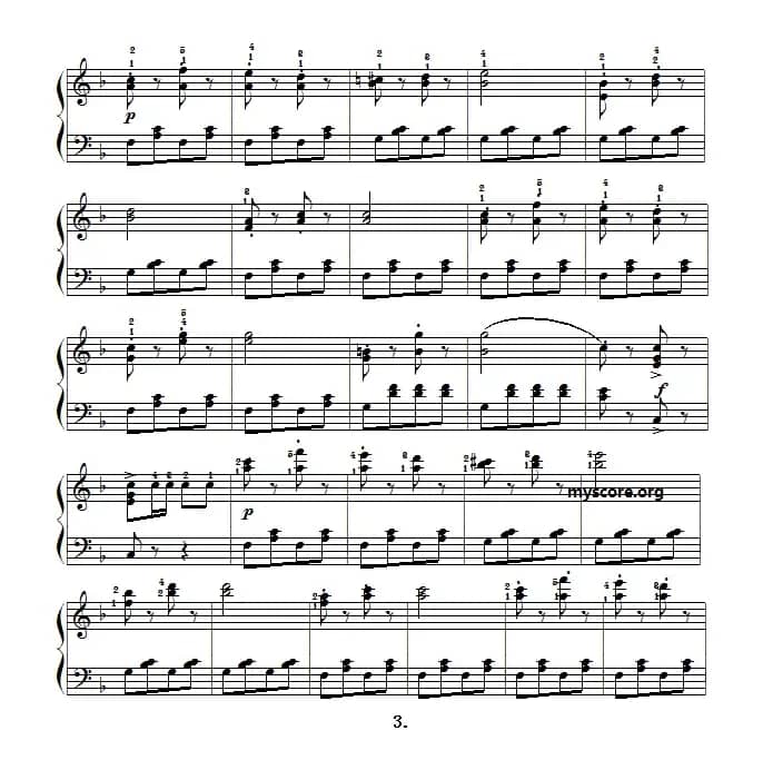 古典钢琴小曲：不停息的加洛普舞曲