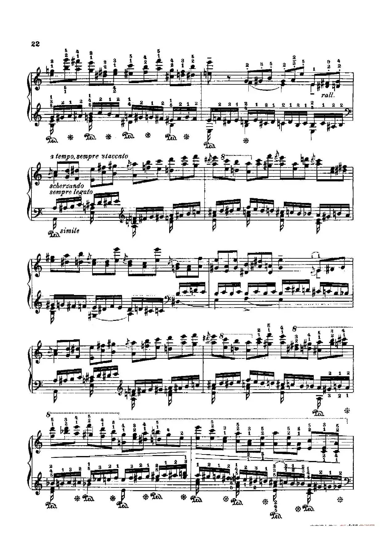 53首以肖邦练习曲为素材而作的练习曲（No.4）