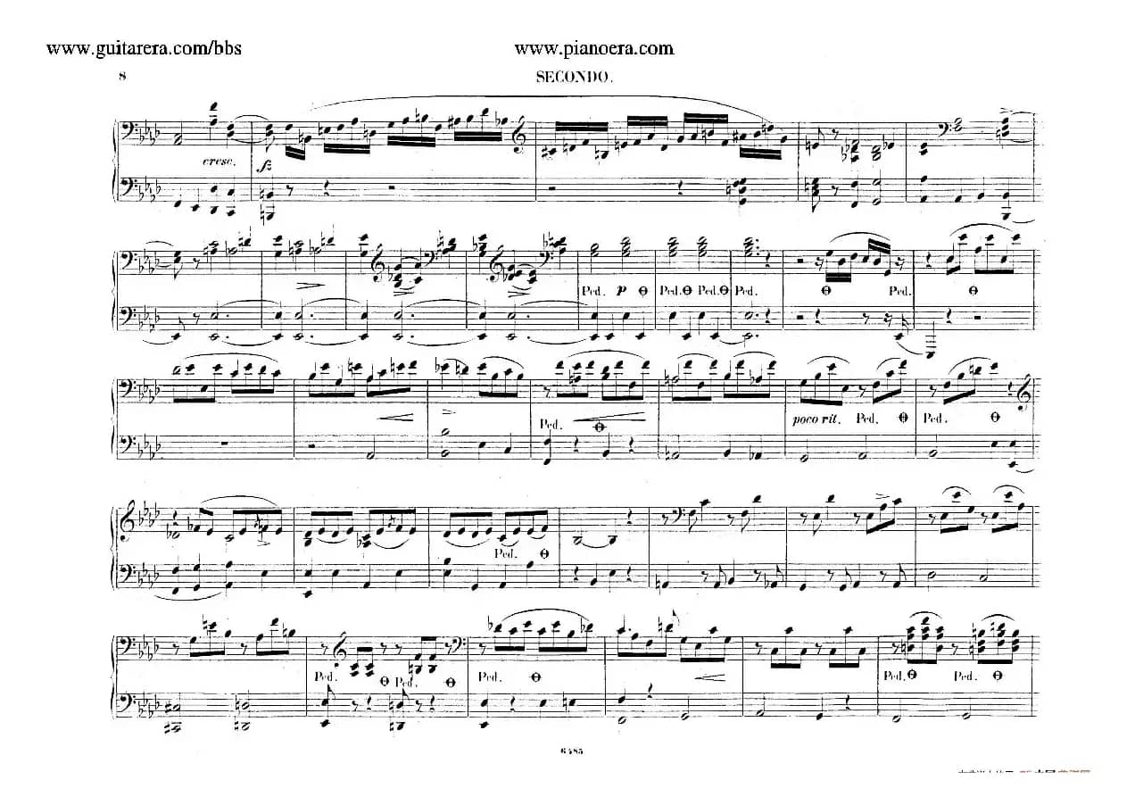 Piano Concerto No.2 in f Minor Op.21（f小调第二钢琴协奏曲·四手联弹版）