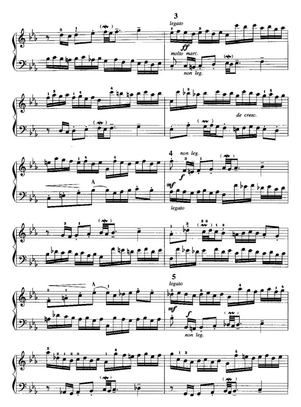 手风琴复调作品：降E大调二部创意曲