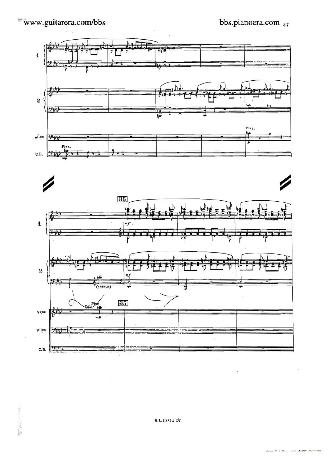 Concerto for 2 Pianos in d Minor（d小调双钢琴协奏曲·总谱）