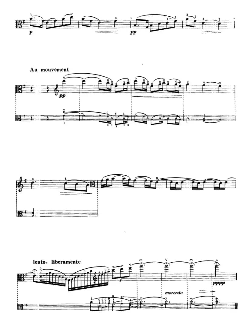 序曲（亚麻色头发的少女）（中提琴）