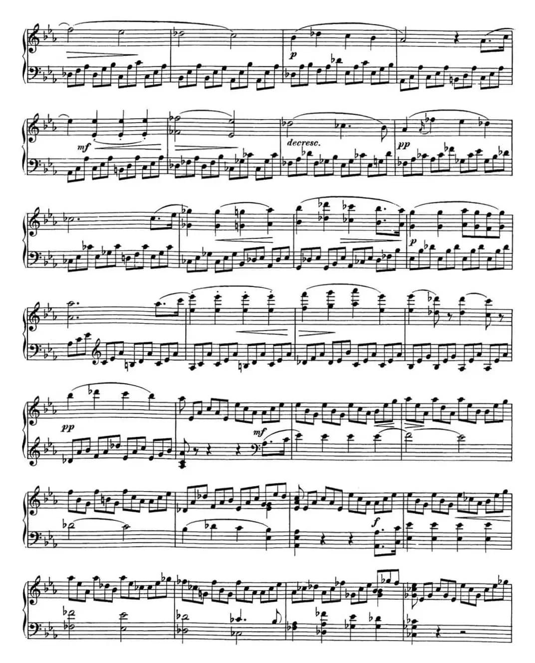 舒伯特c小调即兴曲D.899，Op.90（NO.1）