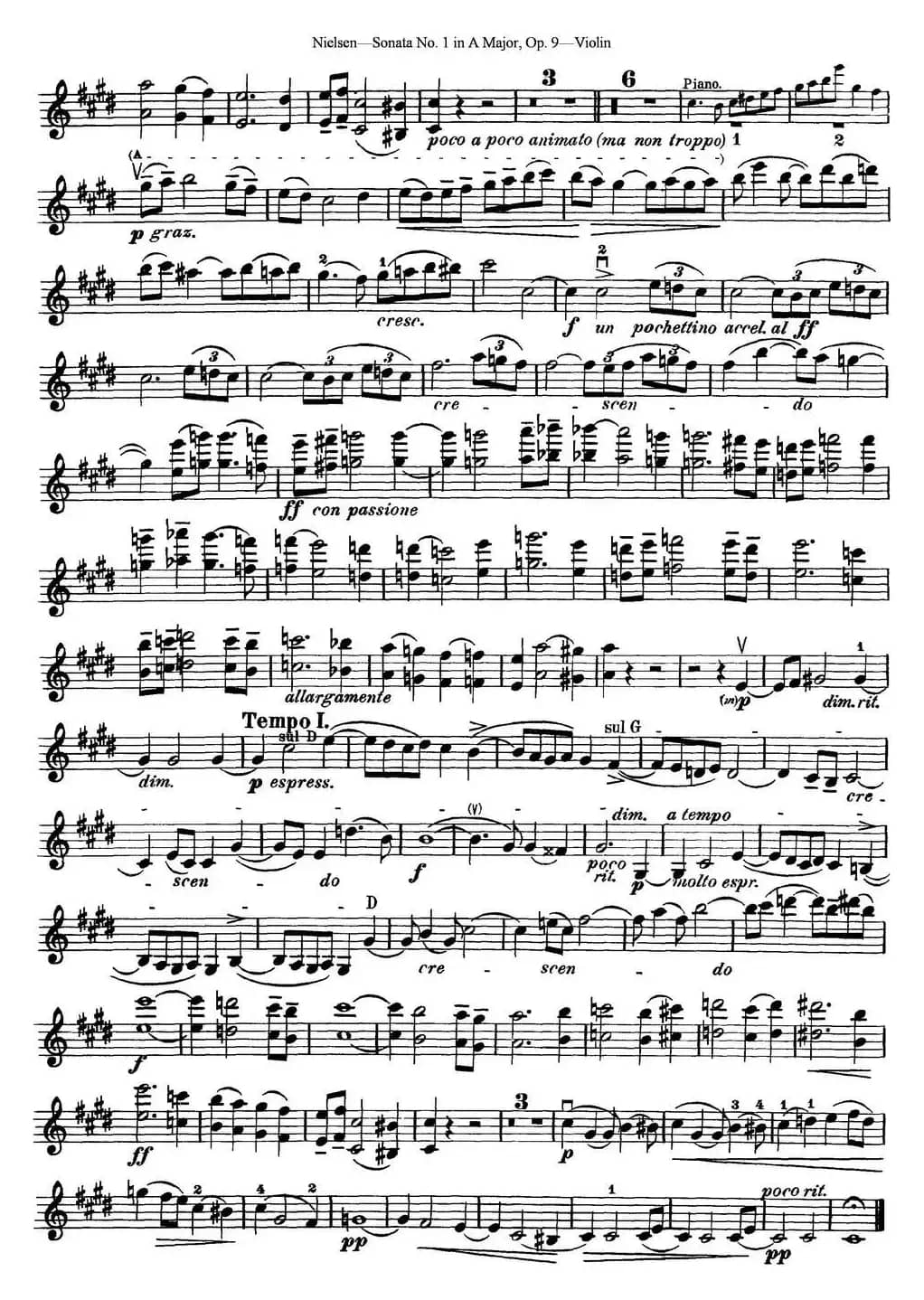 Violin Sonata No.1 in A Major Op.9