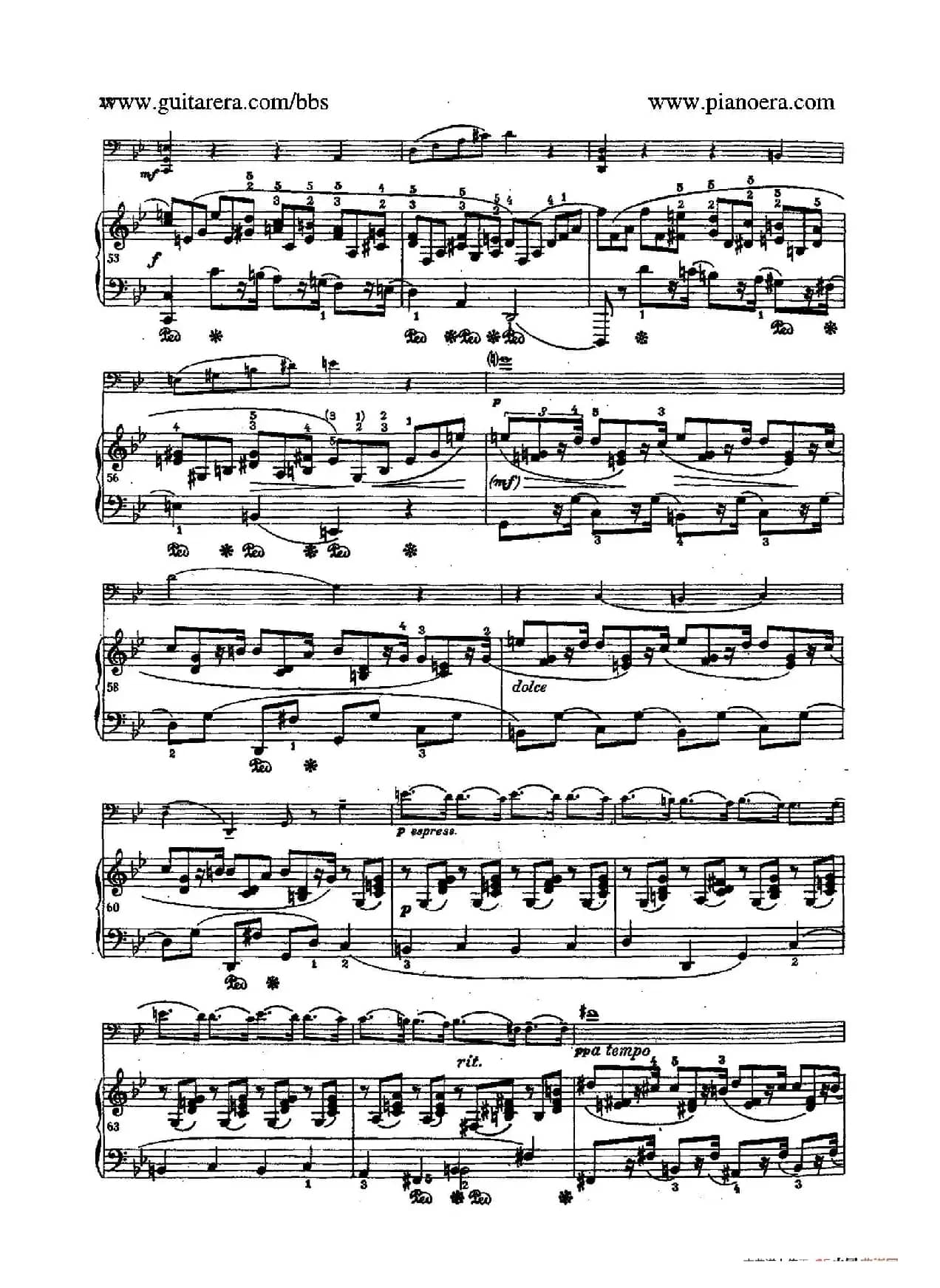 Sonata for Cello and Piano in g Minor Op.65（g小调大提琴奏鸣曲·大提琴+钢琴）