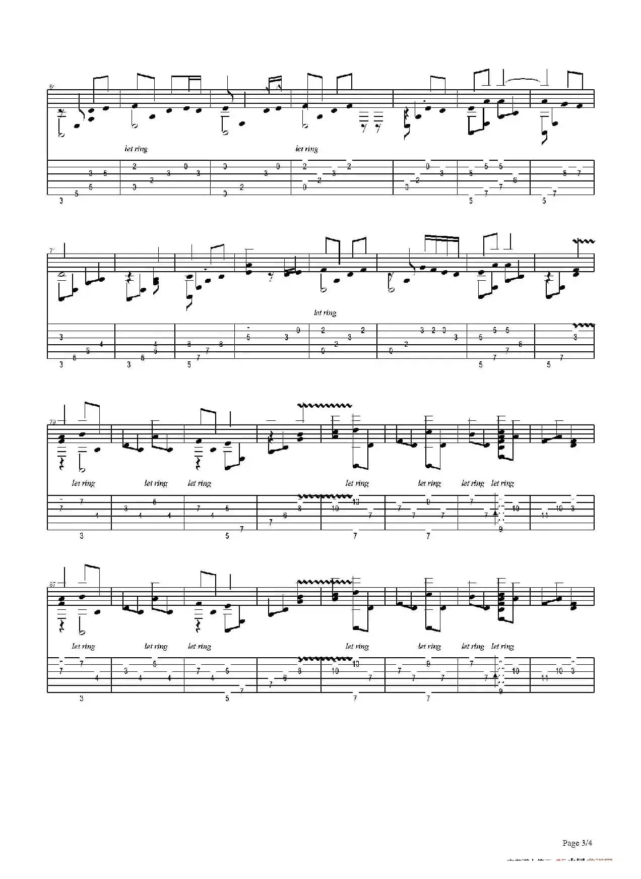 古典吉他：James Horner：Titanic