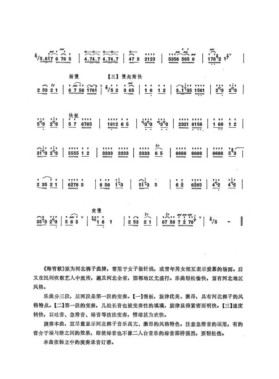 海青歌（杨立中改编）