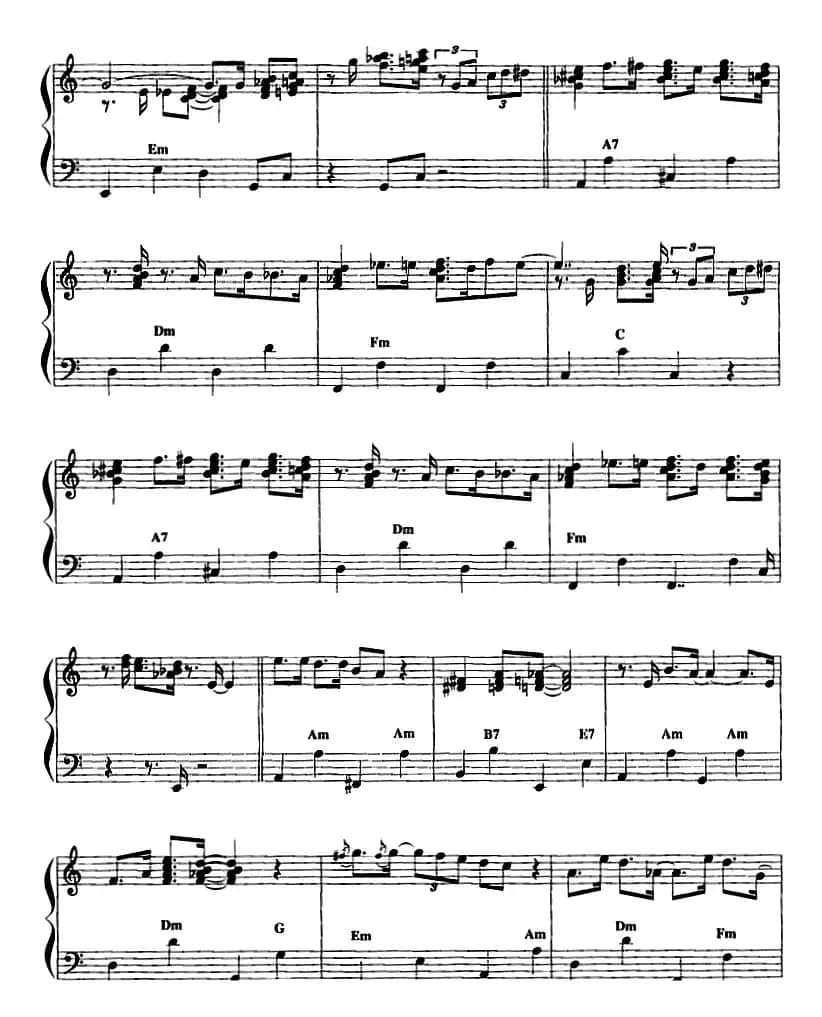 手风琴爵士乐曲：Lullaby of Birdland 摇篮曲