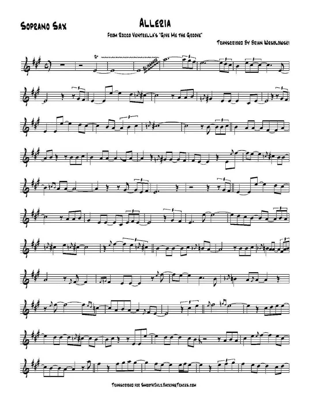 Alleria（高音萨克斯）