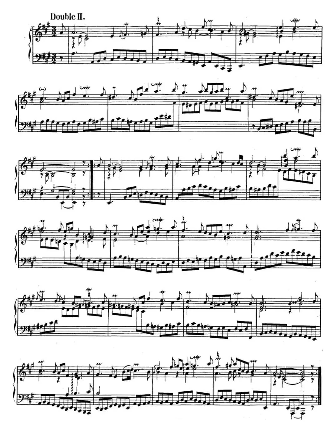 英国组曲No.1 巴赫 A大调 1st Suite BWV 806