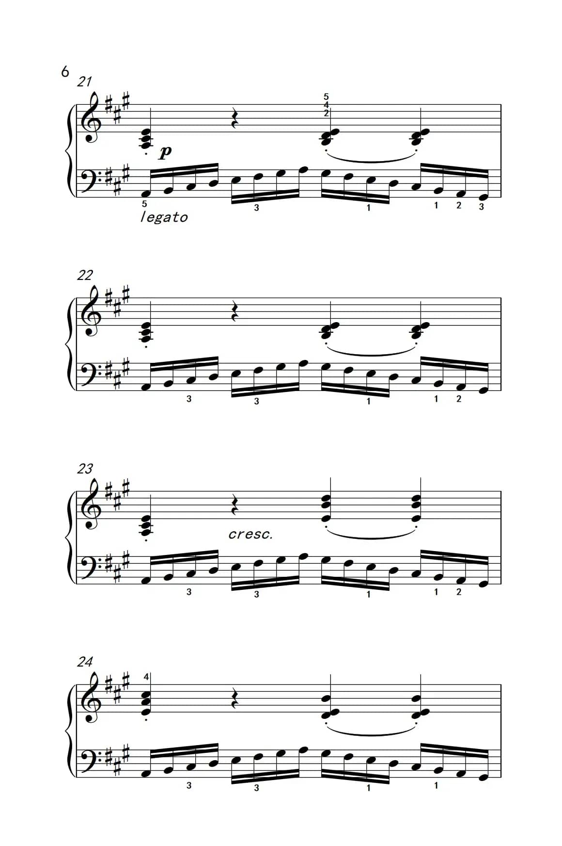 第四级 3.练习曲（中央音乐学院 钢琴（业余）考级教程 4-6级）