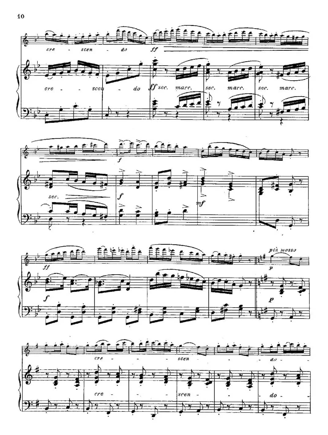 Fantaisies nationales.  Russe. （Op.59 No.3）（长笛+钢琴伴奏）