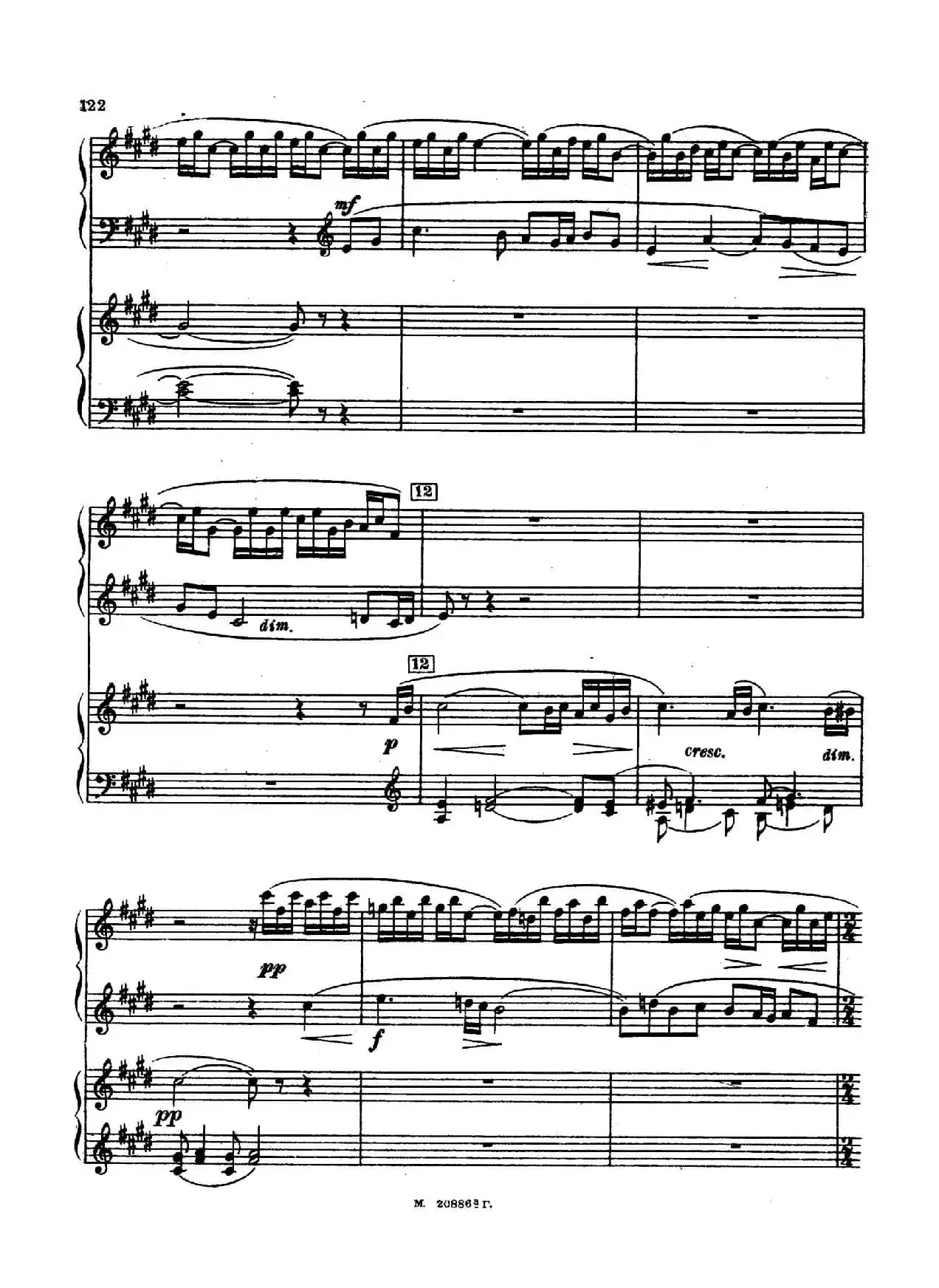 交响舞曲 Symphonic Dance Op.45（双钢琴）