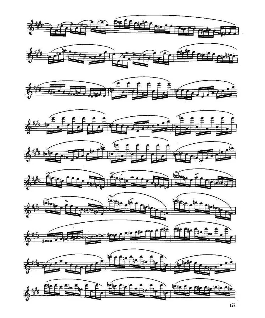 长笛九级考级曲谱（第一、二部分）