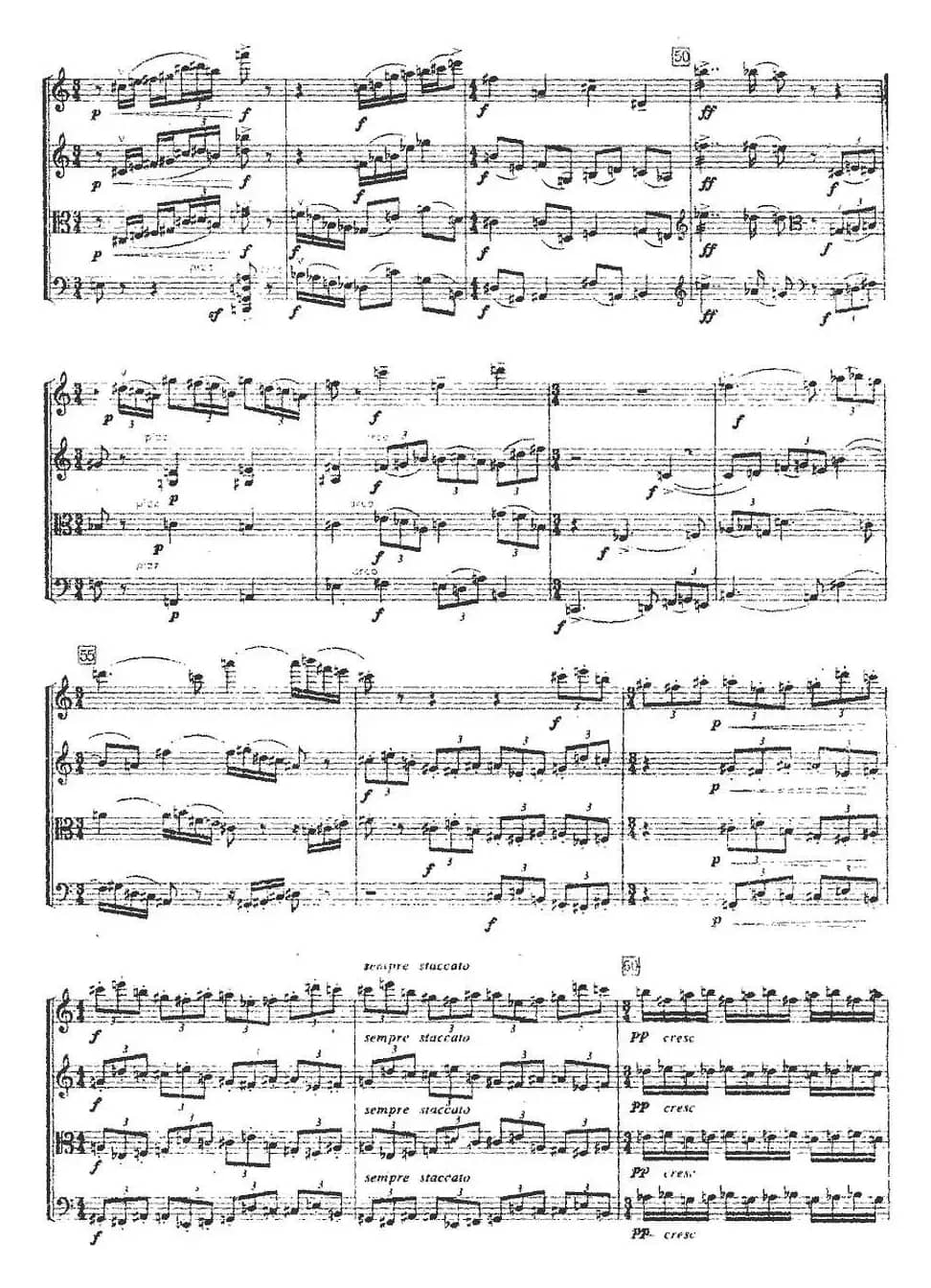 第三弦乐四重奏（第一乐章）