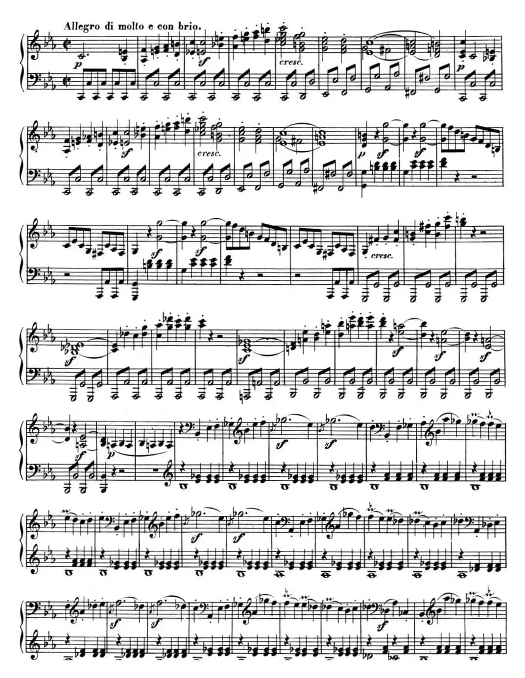 贝多芬钢琴奏鸣曲08 悲怆 C小调 Op.13 C minor