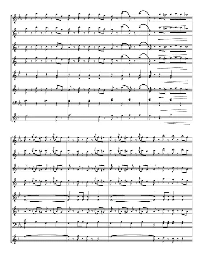 拉德斯基进行曲（管乐总谱、寒风编配版）