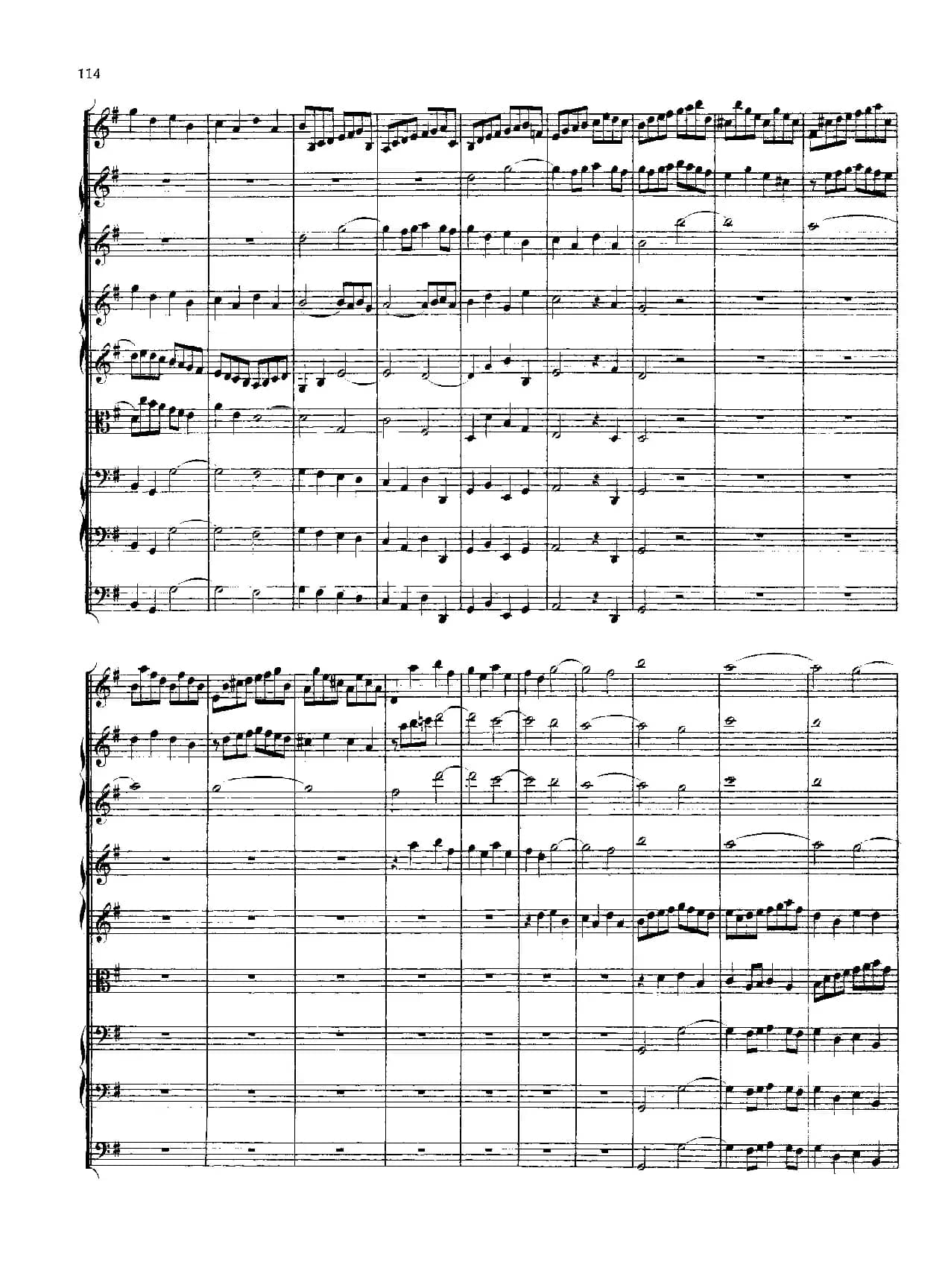 勃兰登堡第四协奏曲（弦乐合奏总谱）