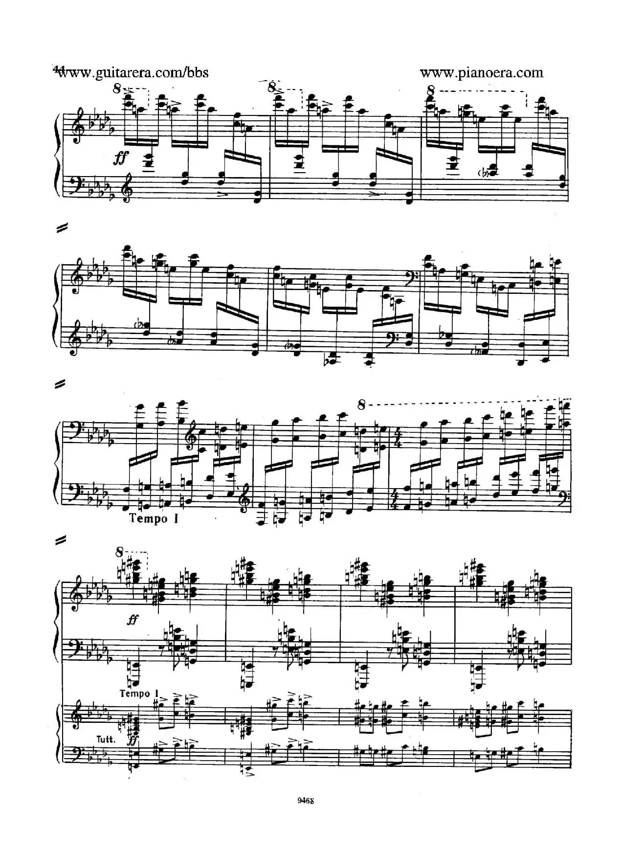 Piano Concerto in D-flat Major Op.37（降D大调钢琴协奏曲·Ⅰ·双钢琴）