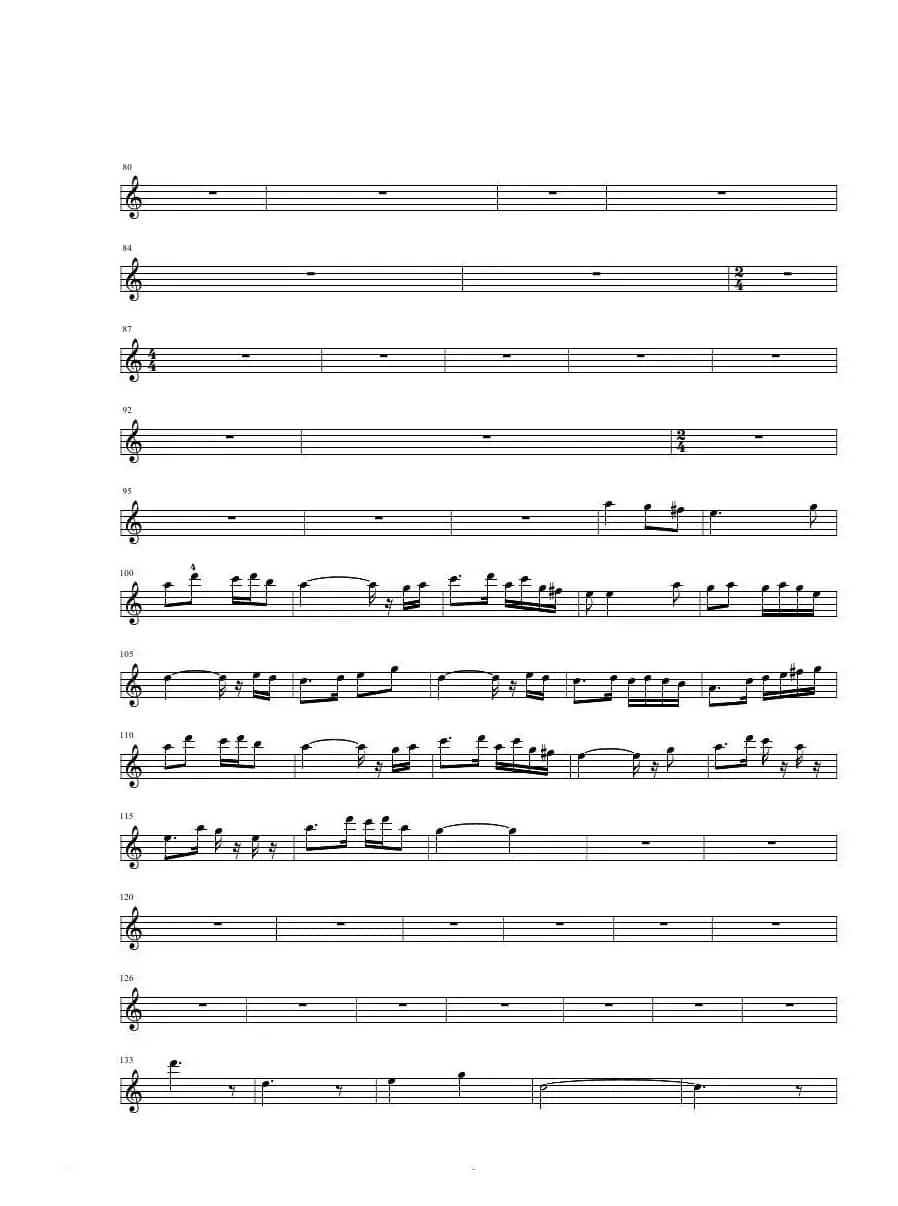 秋湖月夜 （小提琴谱）