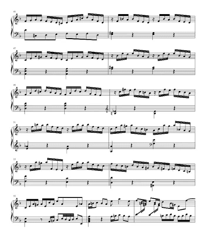 Concerto（巴赫第一键盘乐协奏）