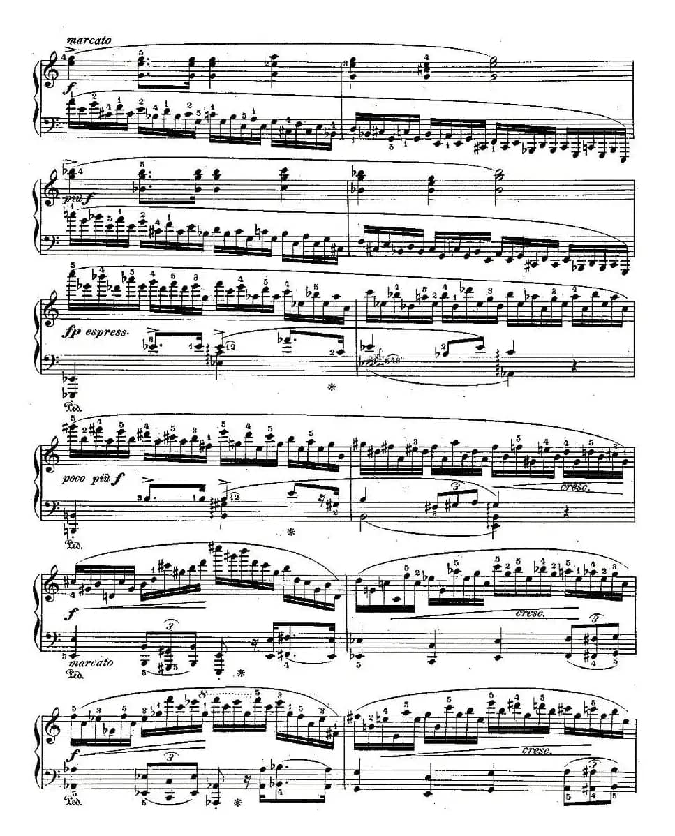 肖邦钢琴练习曲，Op.25之十一