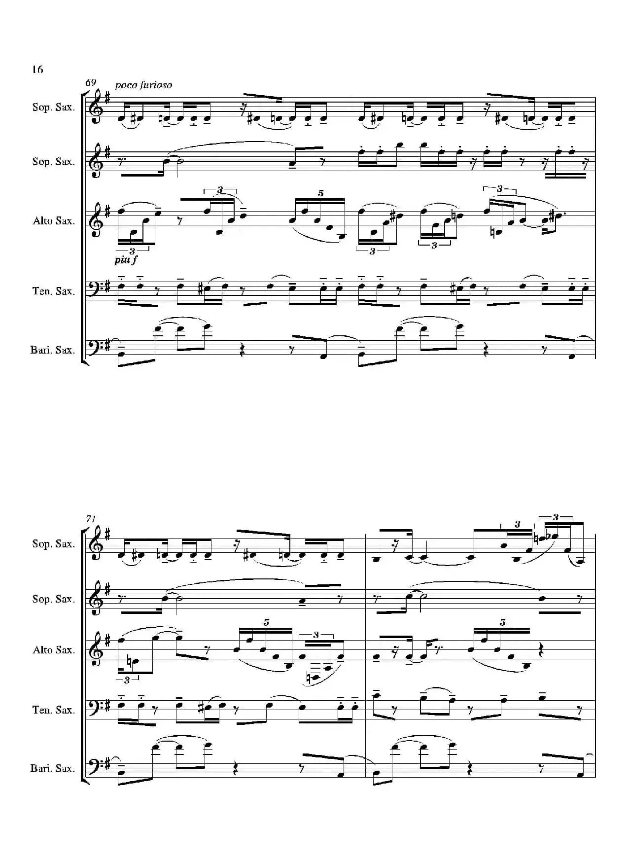 Tango（合奏总谱）