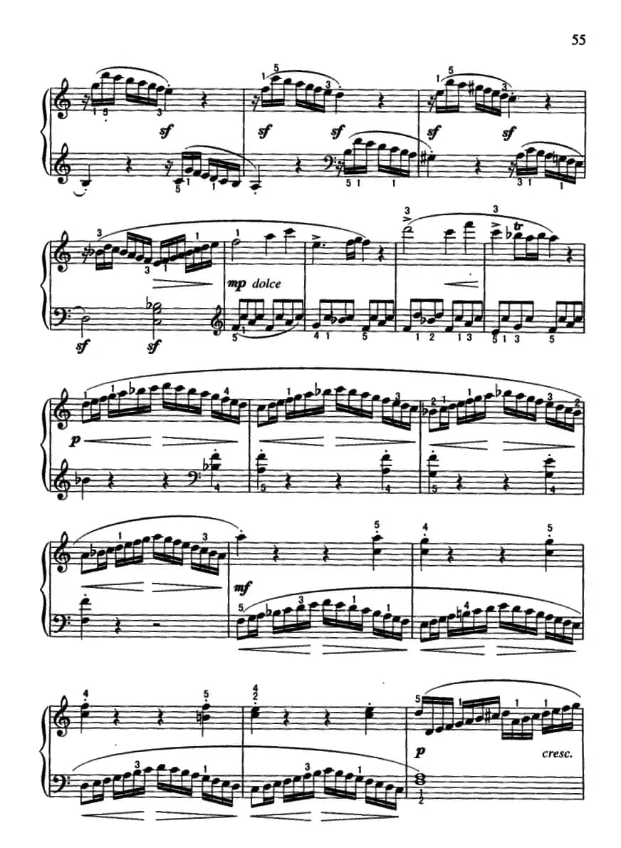 C大调小奏鸣曲第一乐章（莫扎特作曲版）