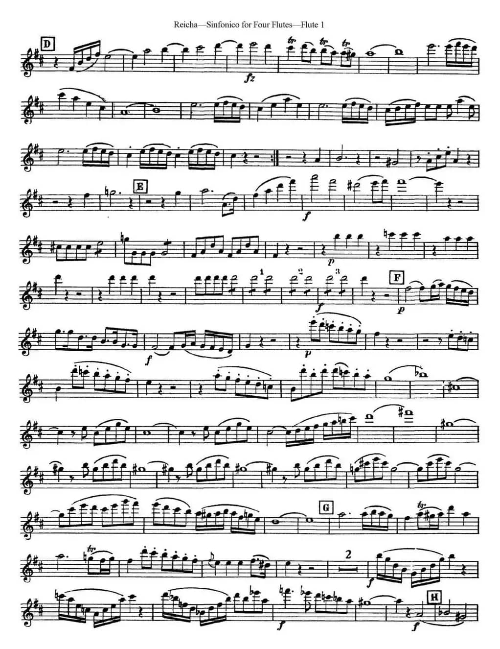 瑞查长笛四重奏（Flute 1）