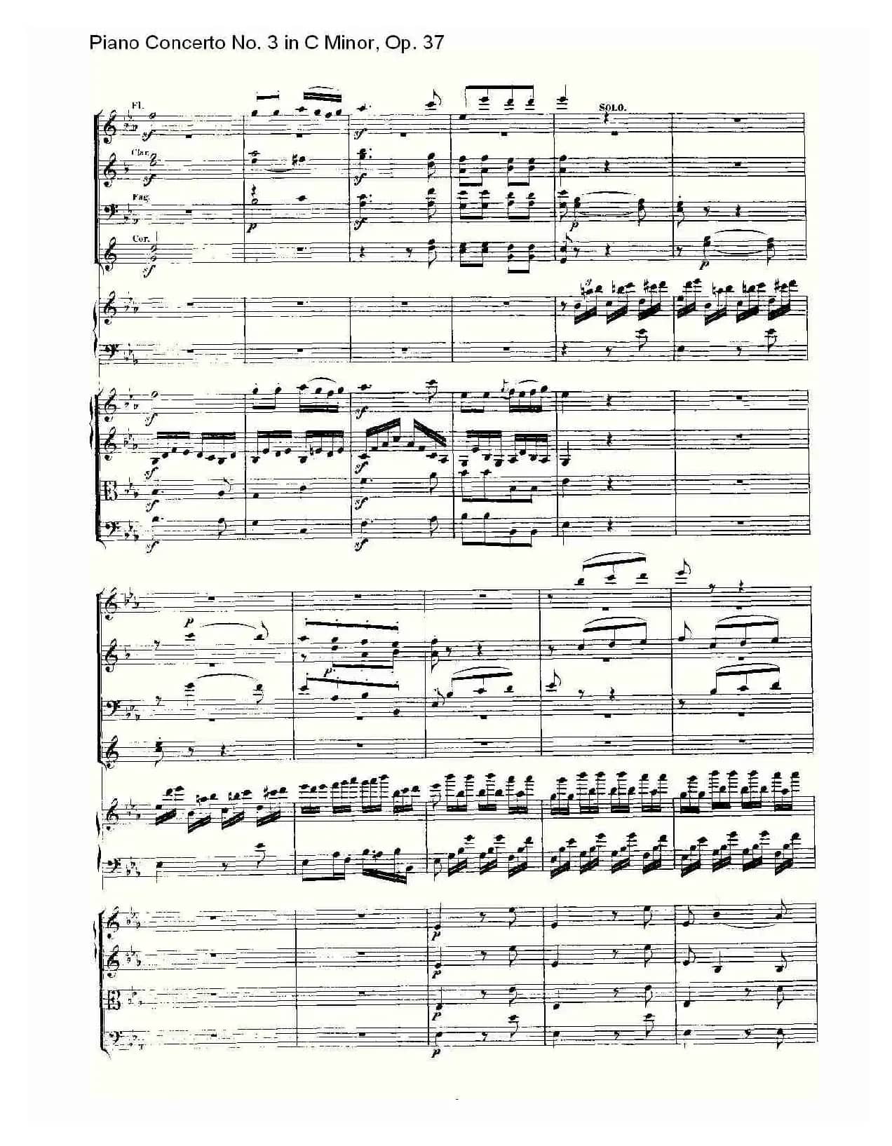 C小调钢琴第三协奏曲 Op.37  第三乐章