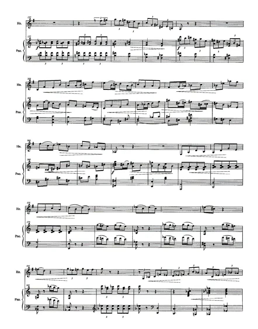 圆号与钢琴叙事曲