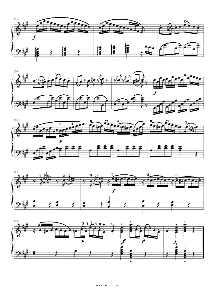 A大调钢琴奏鸣曲 第一乐章（K331 第一乐章）