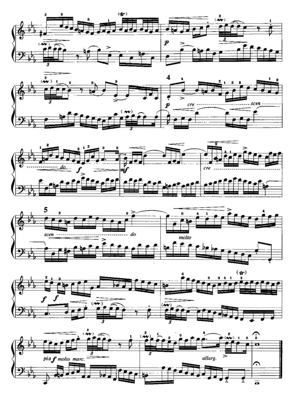 手风琴复调作品：c小调二部创意曲