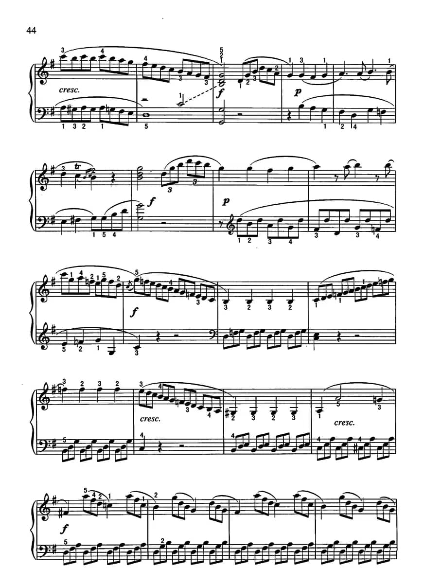 贝多芬G大调小奏鸣曲第一乐章（Op.49.No.2）