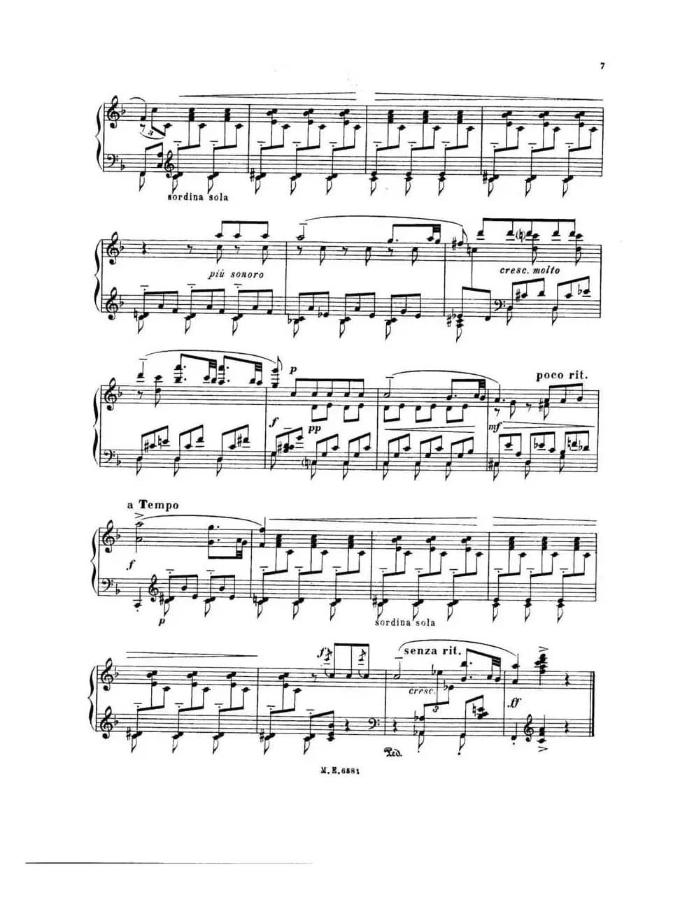 7 Canciones Populares Espanolas（七首西班牙民歌·2·钢琴独奏版）