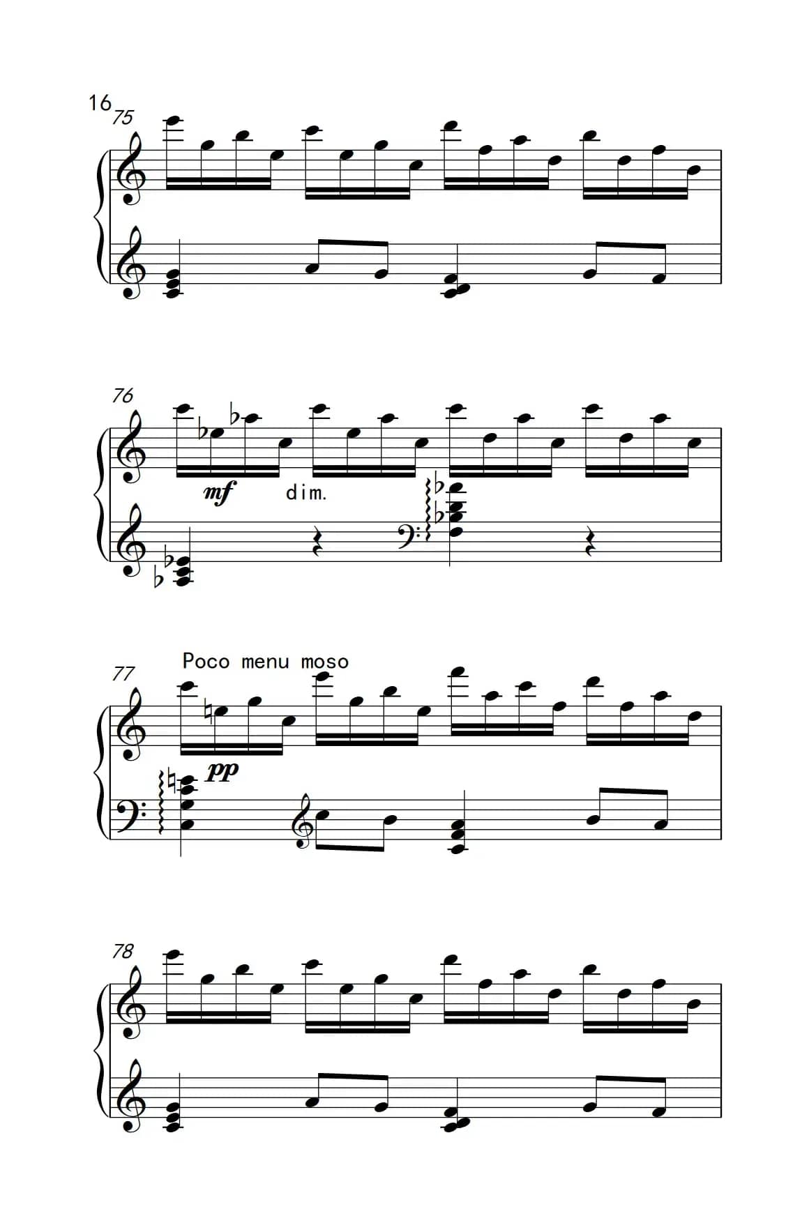 第九级1.前奏曲 Op.12 No.7（中央音乐学院 钢琴（业余）考级教程 7-9级）