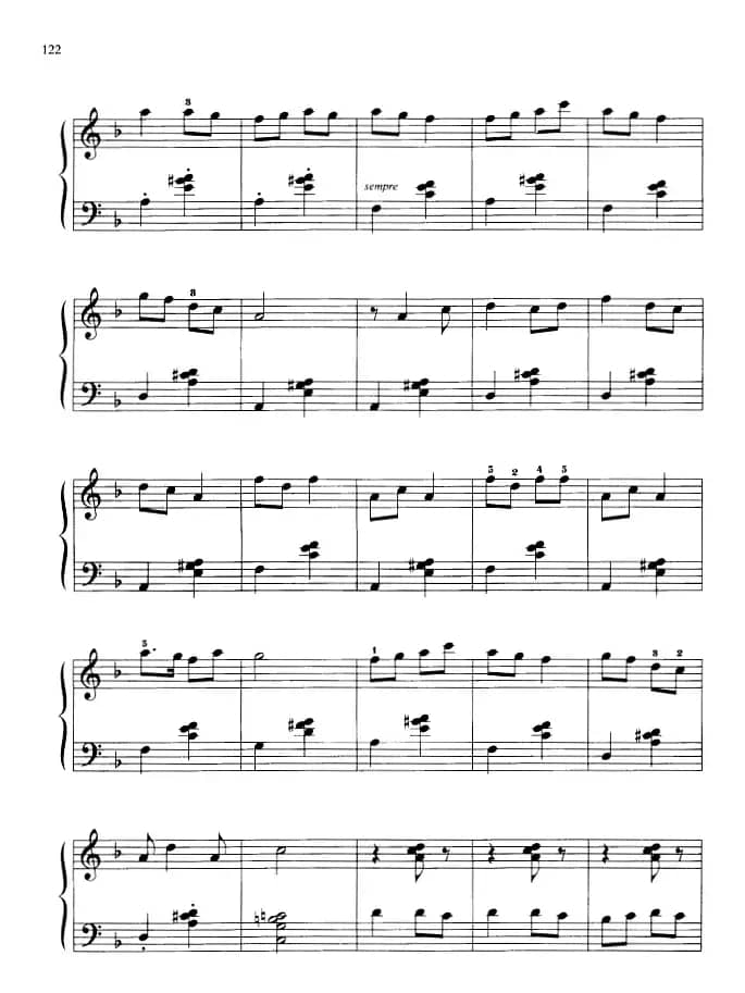 110首中国民歌钢琴小曲集：小拜年