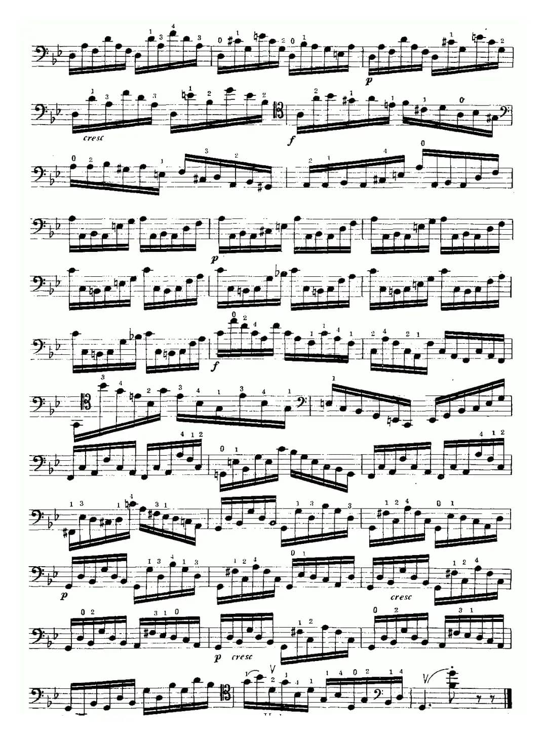 大提琴快弓练习曲